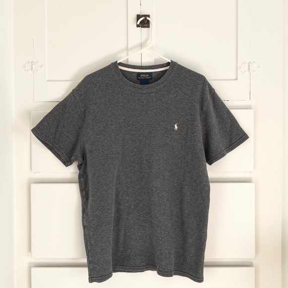 Polo Ralph Lauren Waffle Knit Tee Shirt in Gray Size XL - Picture 1 of 7